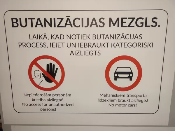 informational sign